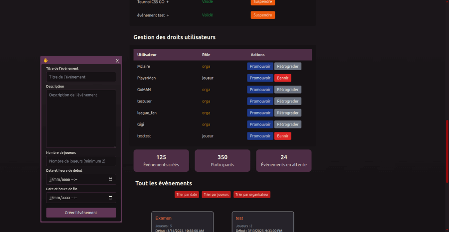 Application e-sport avec chat - Image 1